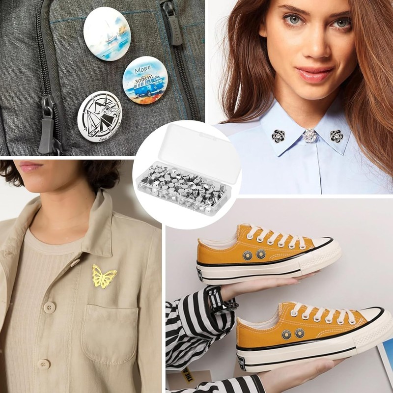 YGAOHF 12 pcs Locking Pin Backs for Enamel Pins -