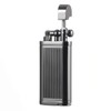 Angled Soft Flame Antique Style Lift Arm Butane Refillable Lighter