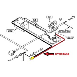 Professional Parts Warehouse Aftermarket Boss HYD01684 Power Ground Cable Truck Side