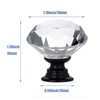 10 Pack Crystal Glass Diamond Shape Drawer Knob Pull Handle
