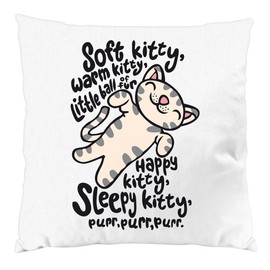 style3 Soft Kitty Kissen mit Füllung Baumwollbezug Penny, Farbe:Weiß