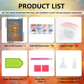 INNOHUB Diamond Painting Kits for Adults Sunset Beach Diamond Art Kits DIY 5D Sunset Full Drill Diamond Dots Kits for Adults Beginner Seaside Sunset Gem Art Kit for Home Wall Decor Gifts(12x16 Inch)