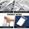 100 Pack Emergency Mylar Thermal Blankets 2 Size Silver Foil