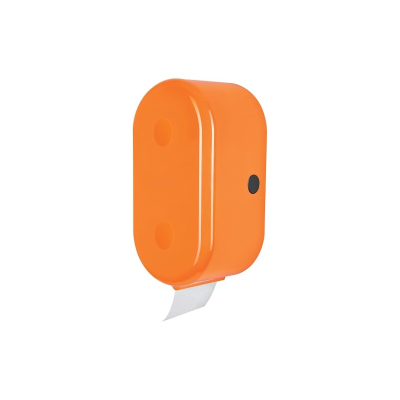 Spirella 1018767 Cube Orange Roll Holder Bathroom Accessories ABS (Acrylonitrile