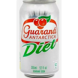 Guarana Antarctica Zero ( Diet ) The Brazilian Original Soda 12 fl oz Pack of 12