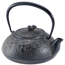 Ikenaga Ironworks Nambu Ironware Teapot, Made in Japan, 0.4L Iron Teapot, Iron Supplement, Tea Holder, Hisago