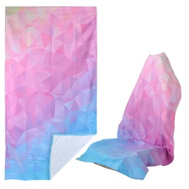 LoyaGour Car Seat Towel Covers Front Seats for Yoga,Gym,Workout,Sports,Running,Camping and Beach,Automotive Washable Sweat Towels Seat Protector Cover Blanket for Cars Golf Trucks (Diamond, 1Pcs)