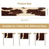 XBDDZSW Cow Print Table Runner, Brown Cowhide Print Western Style