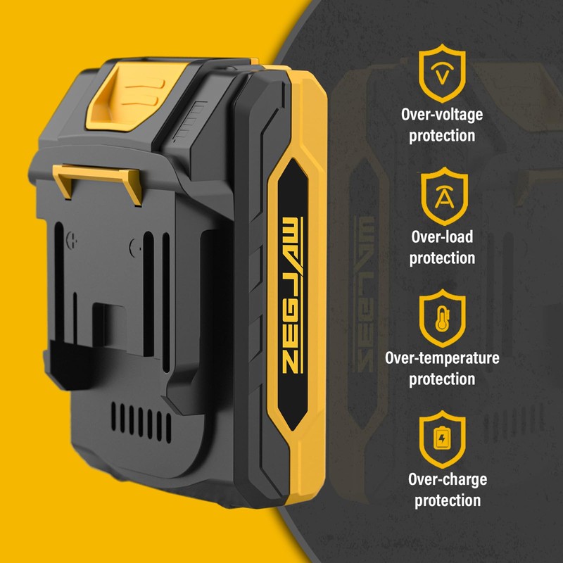 ZEGJAW 20V Rechargeable Battery Pack 2.0Ah Battery (A Battery)