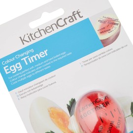 KitchenCraft Boiled Egg Timer with Colour Changing Heat Sensitive Design