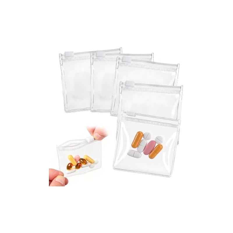 Travel Pill Organizer Case for Bags, Weekly Routines, and Compact