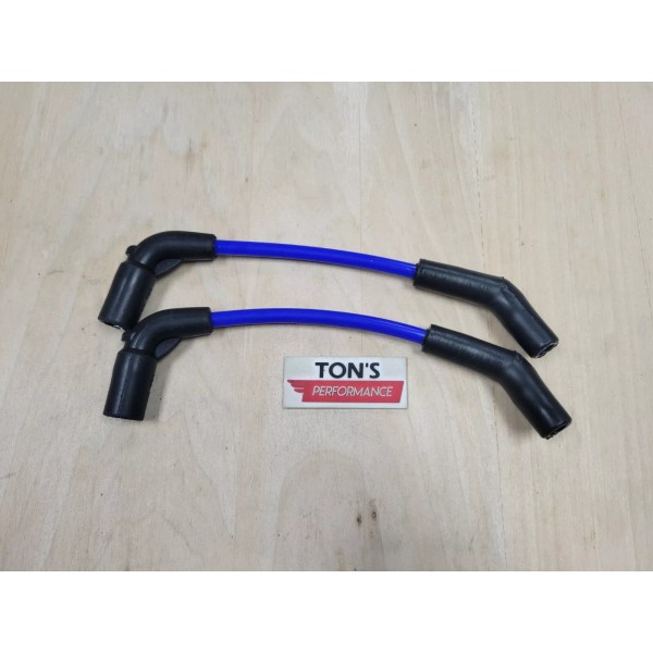 Ton's Blue 8mm Spark Plug Wires 08-16 Harley FXCW FXCWC