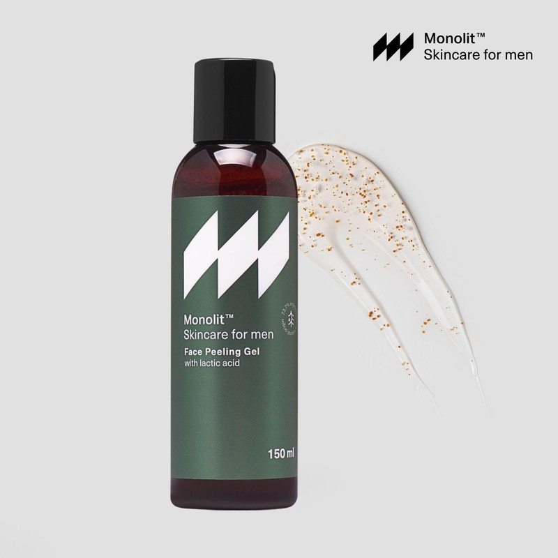 Monolit Face Scrub Exfoliating Face Wash Gel with Lactic Acid