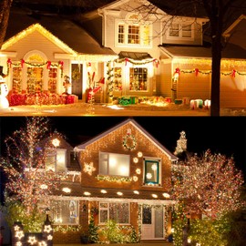 LIOPEED Christmas String Lights, 120 LED Battery Operated String Lights, 42ft IP65 Waterproof Outdoor Fairy Light with Timer 8 Modes for Bedroom,Garden,Party, Indoor Outdoor Decorations, Multicolor