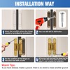 Eegoowa 7" Hidden Door Hinge,Invisible Door,Hidden Door Hinges for Secret