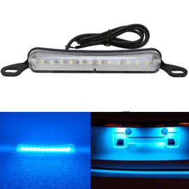 ANKIA Universal 12 LED License Plate Light Running Lamp Reverse Lights Tail Light Assembly for Car Trailer UTV ATV Truck RV Boat (Ice Blue Light)