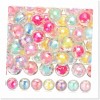 Coolbase 126pcs Shiny AB Color Acrylic Faceted Beads for Beadable