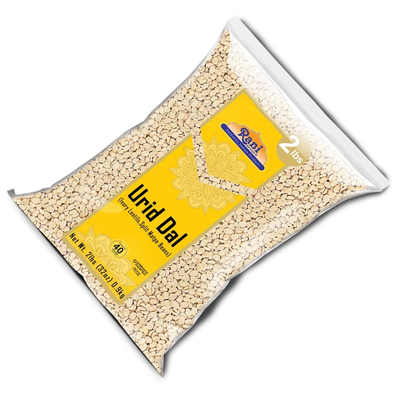 Rani Urid/Urad Dal (Split Matpe Beans Skinless) Indian Lentils 32oz