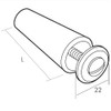 cyclingcolors 2 x Cone Roller Shutter Stoppers 60 mm Diameter