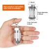 Shintop 2PCS High Capacity Aluminum Container Keychain Waterproof Pill Container