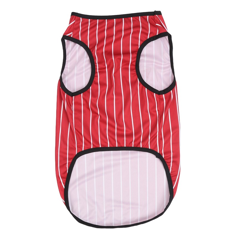 Pet Vertical Stripes Vest Vertical Stripes Classic Loose Prevent Sunburn