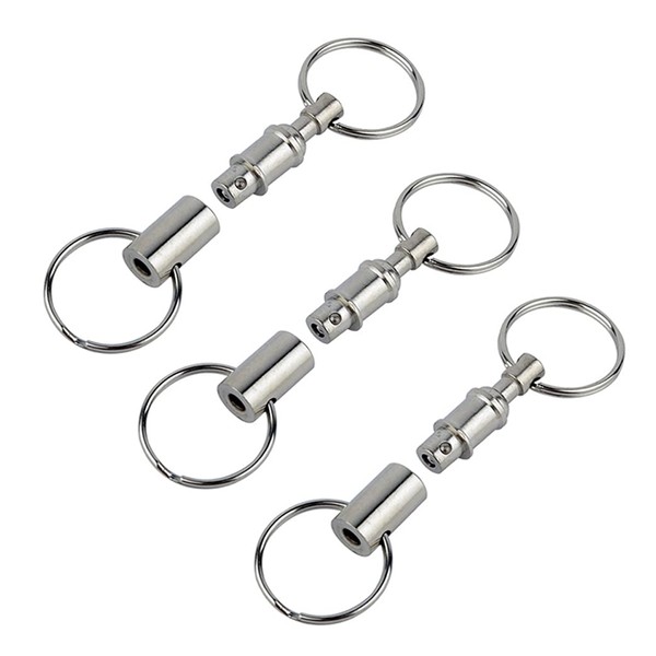 Quick Release Detachable Pull Apart Key Rings Pull Coupler Keychain