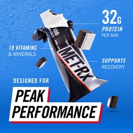 MET-Rx Big 100 Protein Bar, Meal Replacement Bar, 32G Protein, Super Cookie Crunch, 3.52 Oz (Pack of 9)