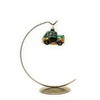 Polish Gallery Mini Christmas Ornament Blown Glass Handcrafted (Green Car)