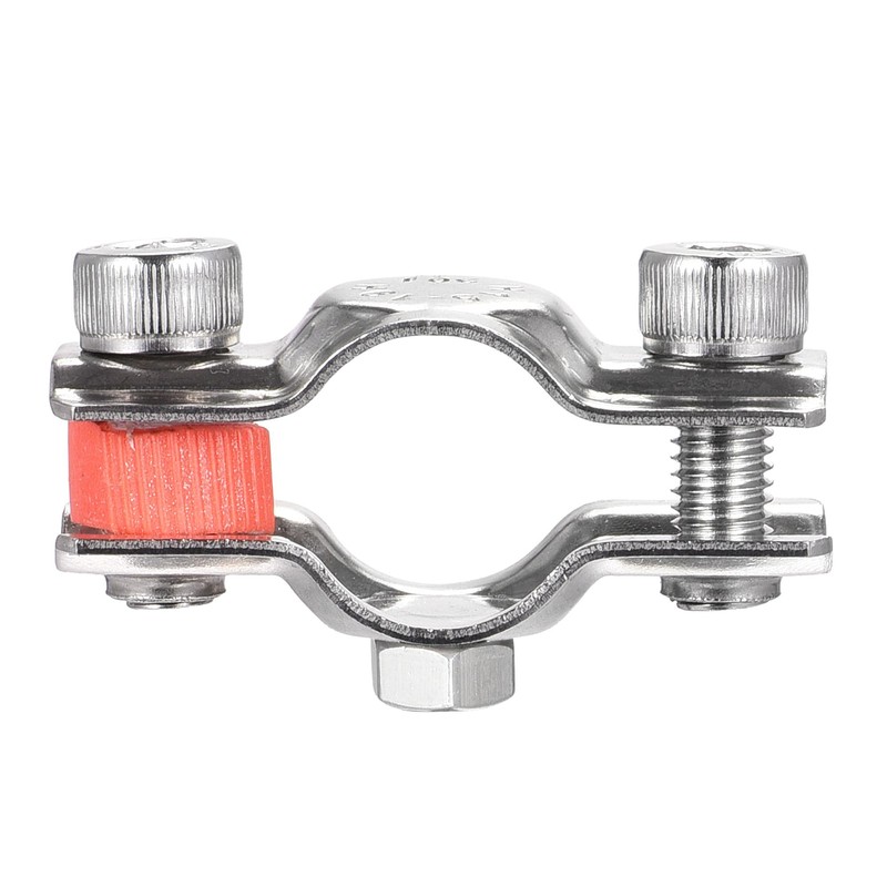 sourcing map Wall Ceiling Mount Pipe Supports, 304 Stainless Steel