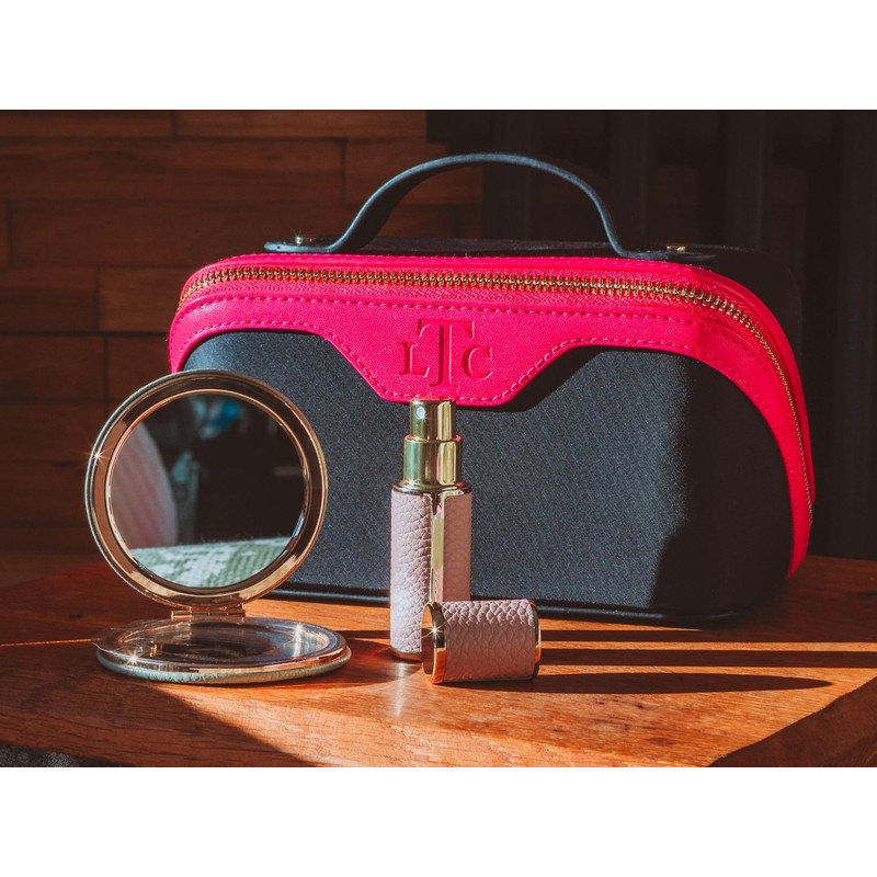 The London Train Case Co. Beauty Train Expandable Makeup Case,