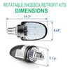 OSTEK LED Shoebox Corn Light Bulb - 75W/95W/115W Power Selectable