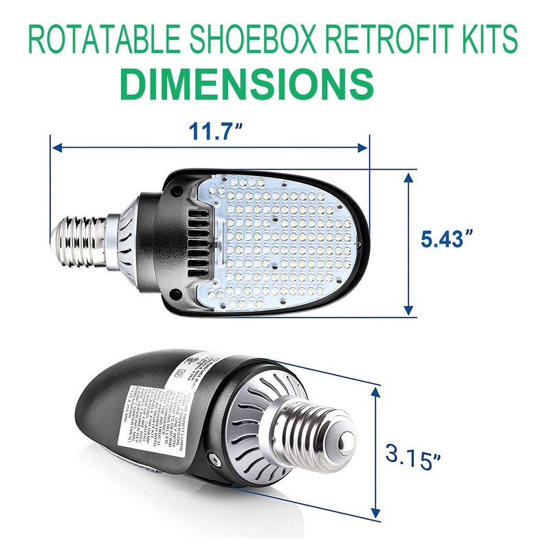 OSTEK LED Shoebox Corn Light Bulb - 75W/95W/115W Power Selectable