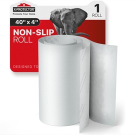 X-Protector Non Slip Pad - 1 White Roll, 40 x 4 - Premium Silicone Feet to Keep Furniture from Sliding - Non Slip Floor Protectors for Furniture and Appliances - Forget About Sliding Objects!