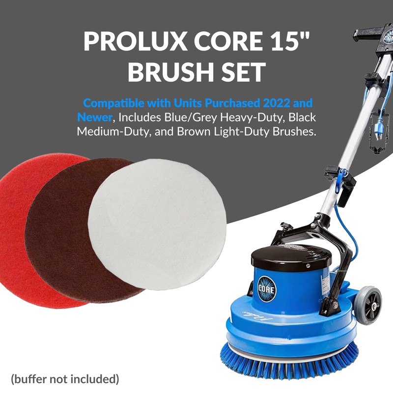 Prolux Core 15 Set of Pads and Pad Holder, Full