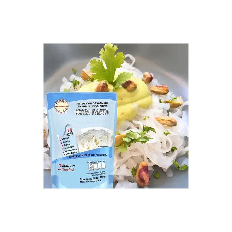 Fetuccini De Konjac (6 Piezas) Keto | Sin Gluten |