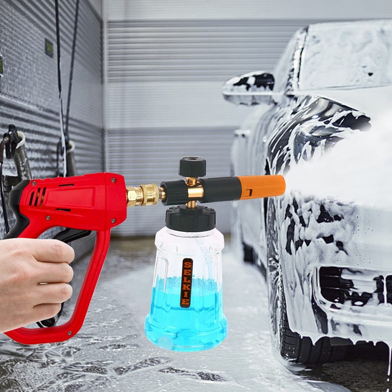 Selkie 5000PSI Pressure Washer Gun with Foam Cannon, Pressure Washer