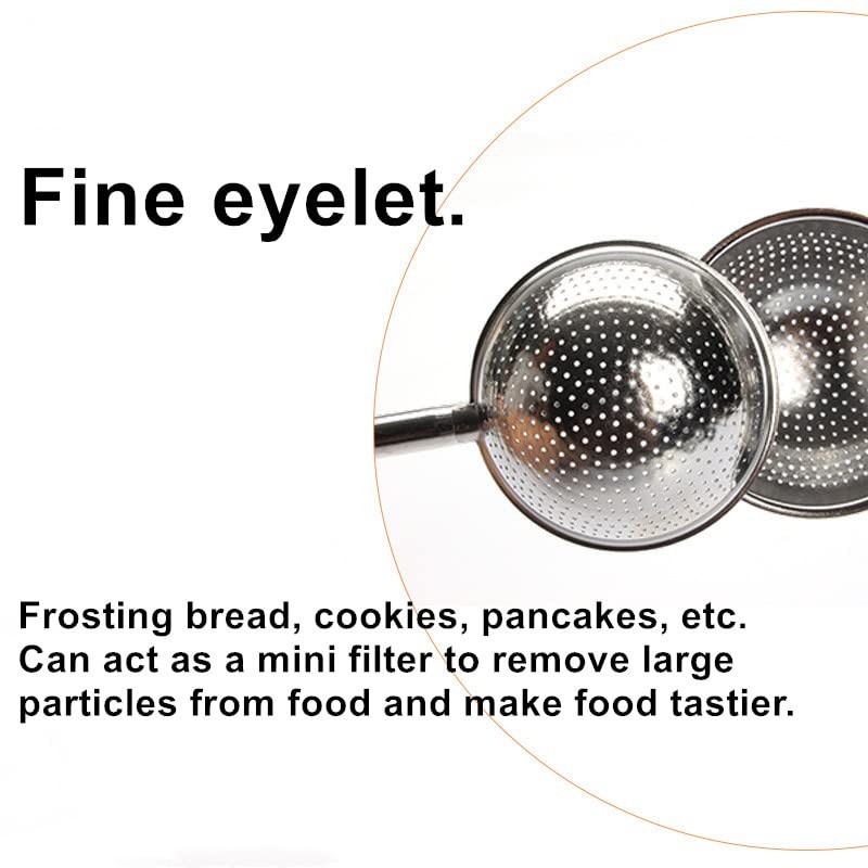 Beetoo Stainless Steel Powdered Sugar Shaker Duster, 2PCS Powdered Sugar