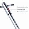 Qisf Ratchet T-Handle Tap Wrench Set with 5 Titanium Taps