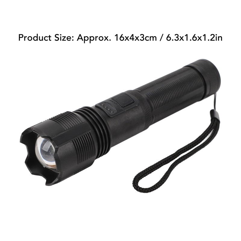 USB Rechargeable Flashlight Super Bright Powerful Flashlight Waterproof Handheld Flash