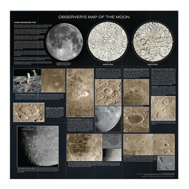 Celestron 93704 Observer’s Map of The Moon