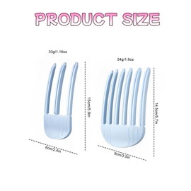 2 x Volumising Hair Clips for Fluffy Bangs, Easy High Crown Volume Tool for Women and Men, No Crease Hair, Root Lifting Clips for Puffy Lazy Hairstyle, Volumising Root Lifting Comb