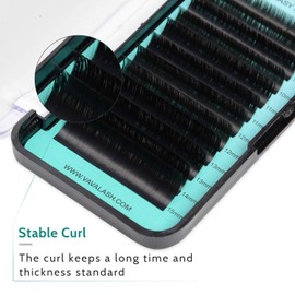 Eyelash Extension Supplies D Curl 0.07 Rapid Volume Lash Extensions Easy Fan 3D 4D 5D 6D 7D 10D Automatic Blooming Flower Lashes Self Fanning Lashes Russian Volume Individual Lashes （D-0.07,13-20mm）