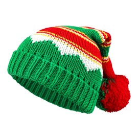 TAGVO Christmas Hat, Santa Hat for Unisex, Knitted Santa Hat, Adults, Children, Comfortable Christmas Hats for Christmas, New Year and Party Supplies