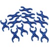 Set of 12 Blue Double Claw Connectors for Attaching Play