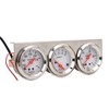 52mm Car Triple Gauge Kit White Dial 12V Oil Pressure