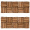vidaXL 20x Acacia Decking Tiles Vertical Pattern 11.8undefinedx11.8undefined Path Floor