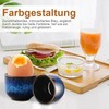 Caossuixin Ceramic Egg Cups, Set of 6, High-Quality Ceramic with