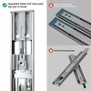 20 Inch Soft Close Drawer Slides for Kitchen Cabinets,Wardrobe Glides,