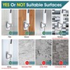 PDPBath Brass Shower Arm Diverter with Adhesive Handheld Holder for