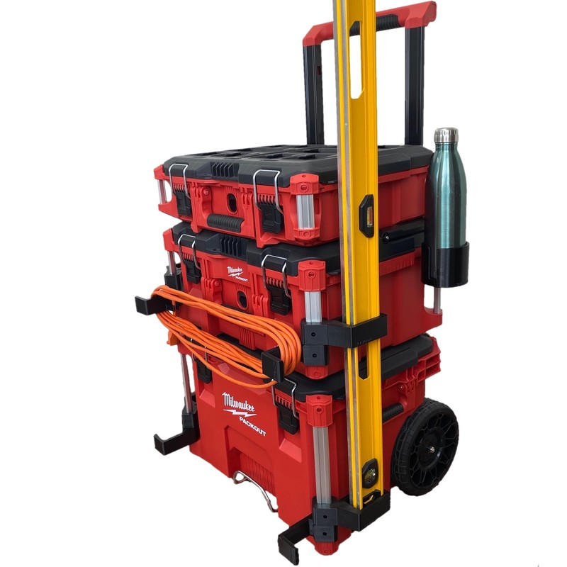 Level Holder Compatible with Milwaukee Packout by 3Dbility (Right Side